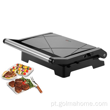 Grill elétrico 2000W com knob de temperatura do temporizador Portable Grill Steak BBQ Grelhados Grelhados